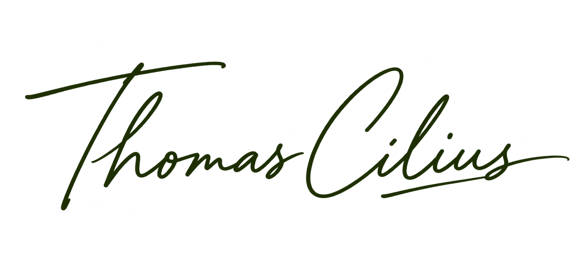 Thomas Cilius – odręczny podpis